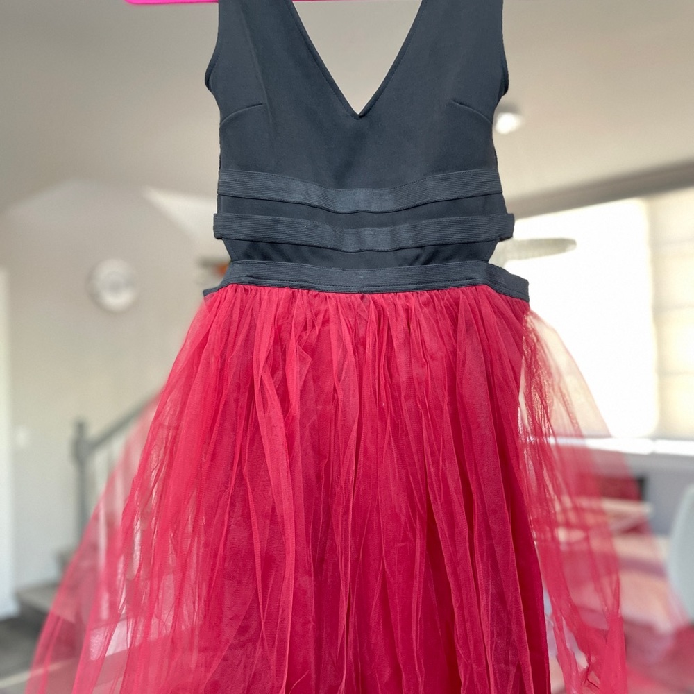 V Neck Princess Bandage Puffy Dress *Original $55*
